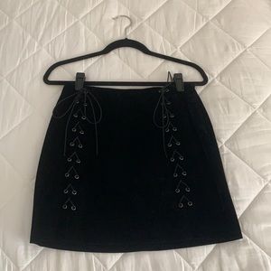 Endless Rose Velvet Mini Skirt